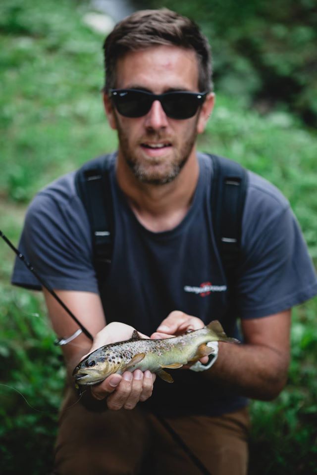 Tanguy with a magnificent trout