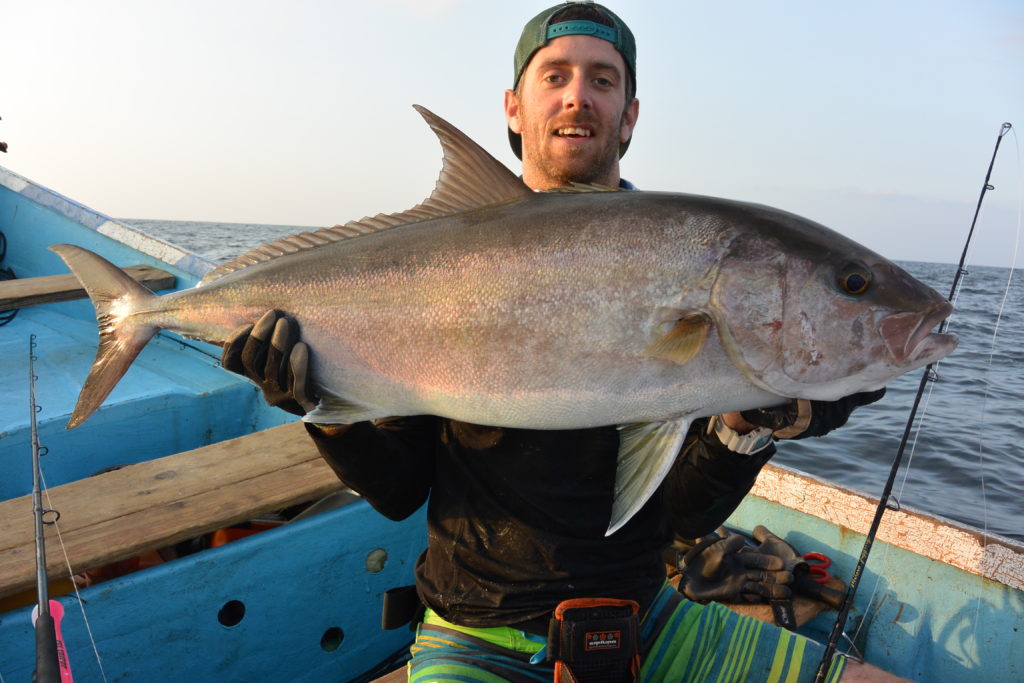 Tanguy with a beautiful amberjack