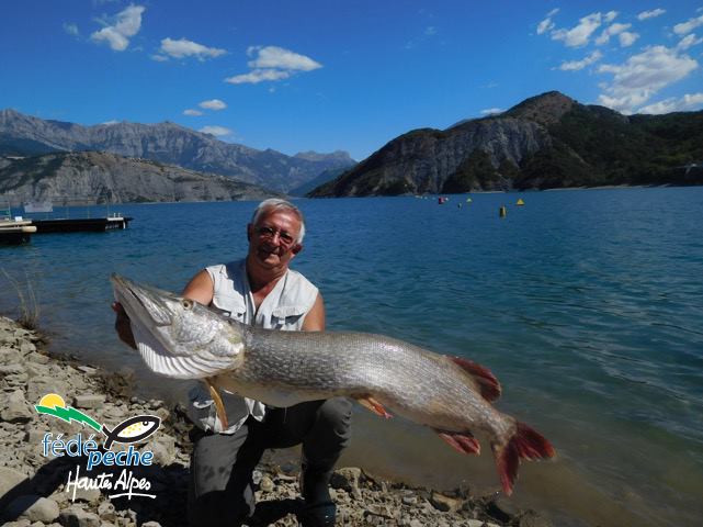 Top 9: Record pike of 134.8 cm caught Vincent Guion at Lake Serre Ponçon